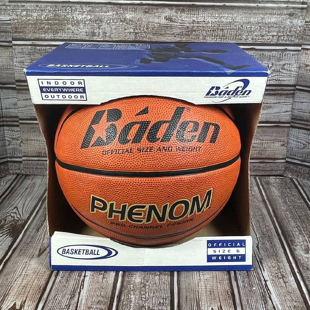 BADEN Phenom Official Size Basketball sports Indoor Outdoor Ages 14 & Up NIB NEW
